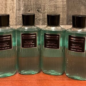 4 Bath and Body Works Mens Hair and Body Wash Freshwater Scent